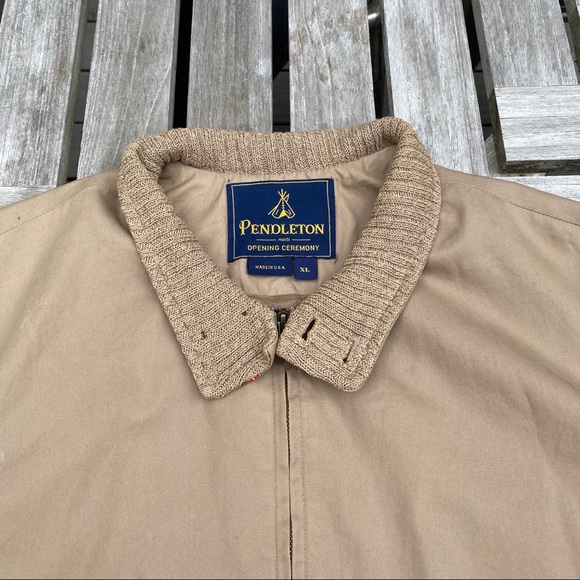 Opening Ceremony x Pendleton Khaki Jacket w Trim - Picture 7 of 16